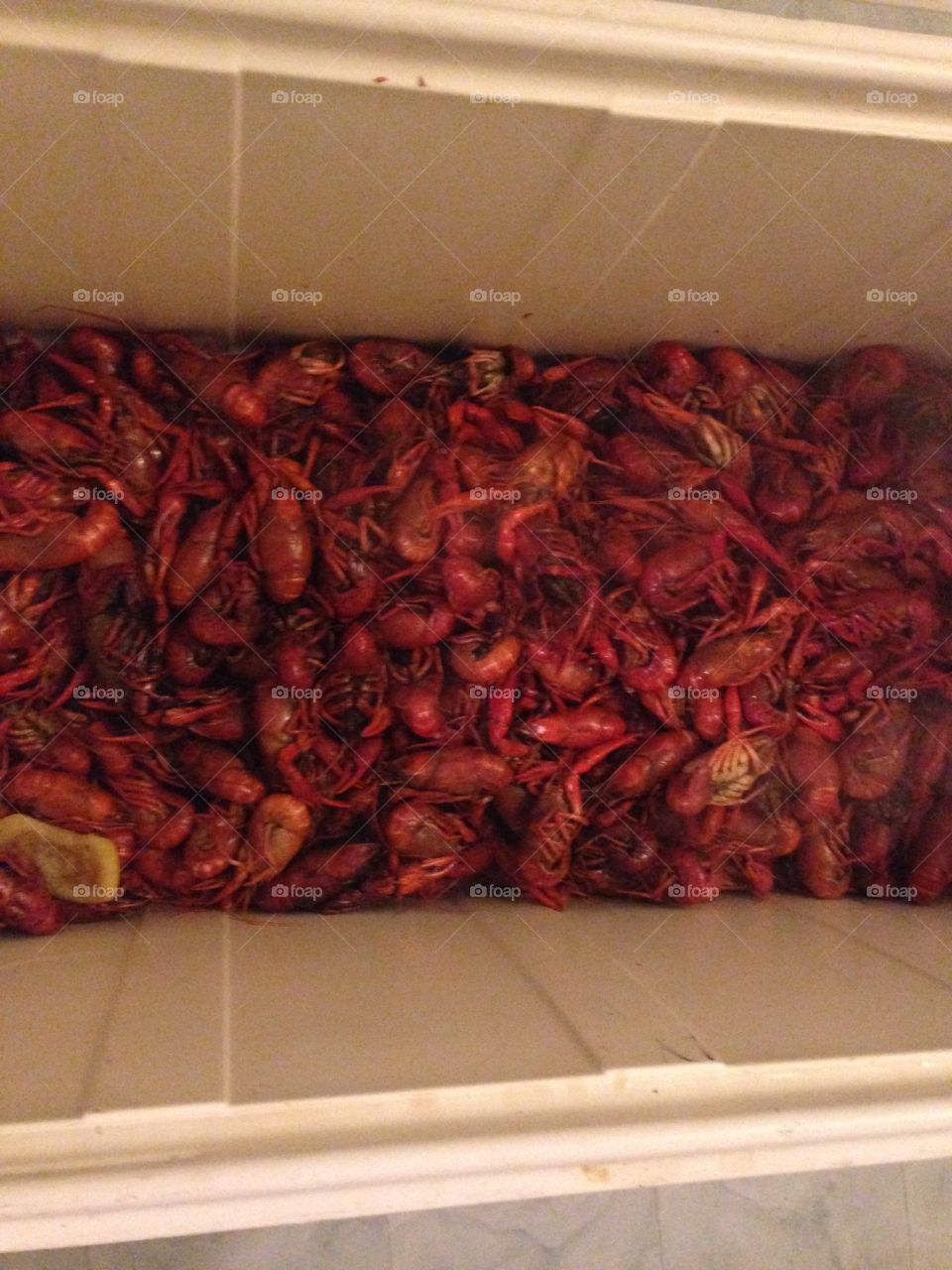 Boiled crawfish