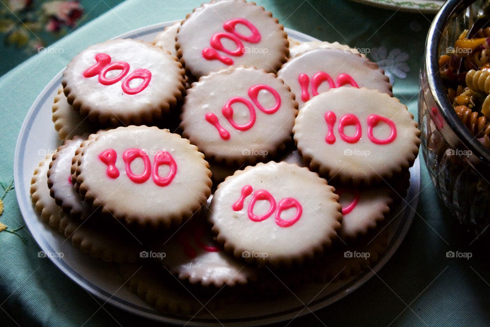 100. Cookies to celebrate a 100th birthday