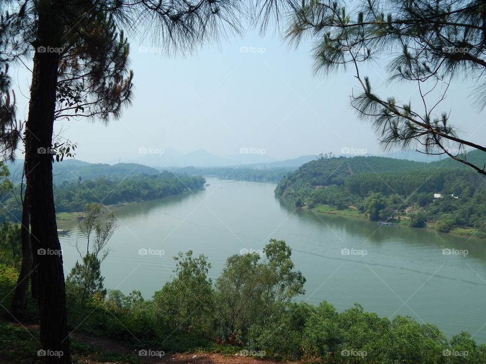 A view of the Laos border from Vietnam 