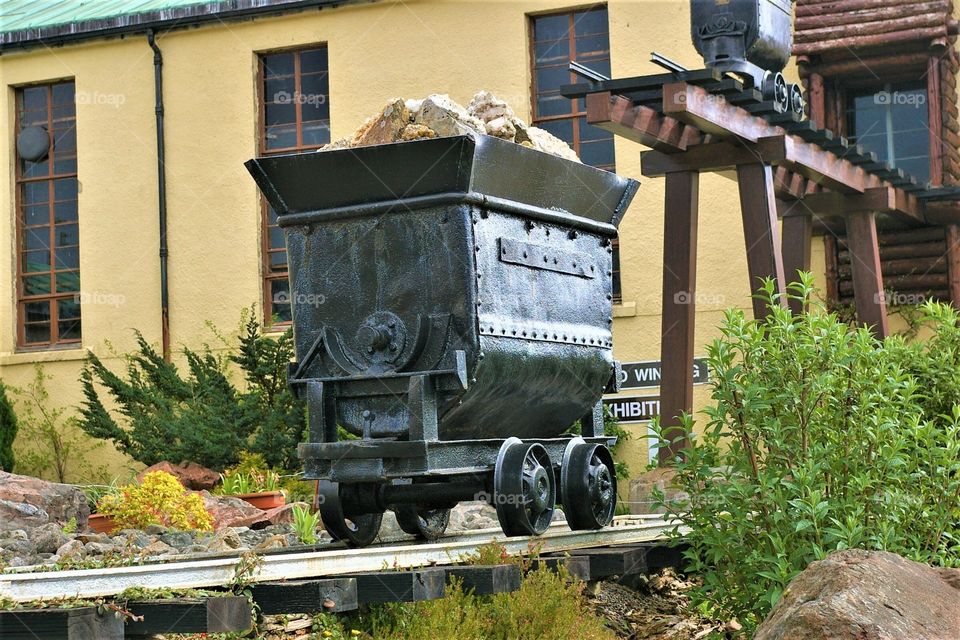Mining Car Loch Ness museum Scotland 