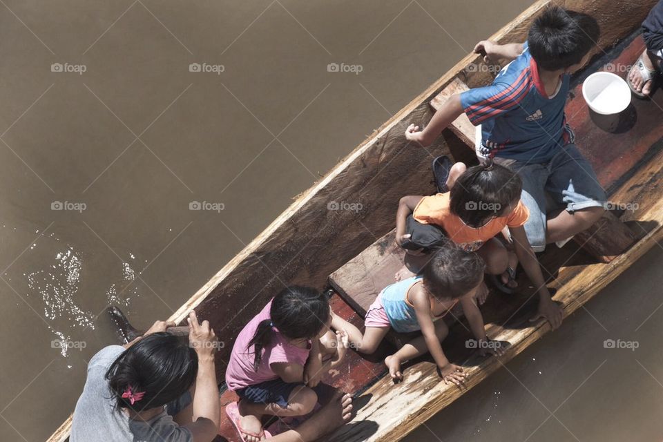Dug Out Canoe of Students