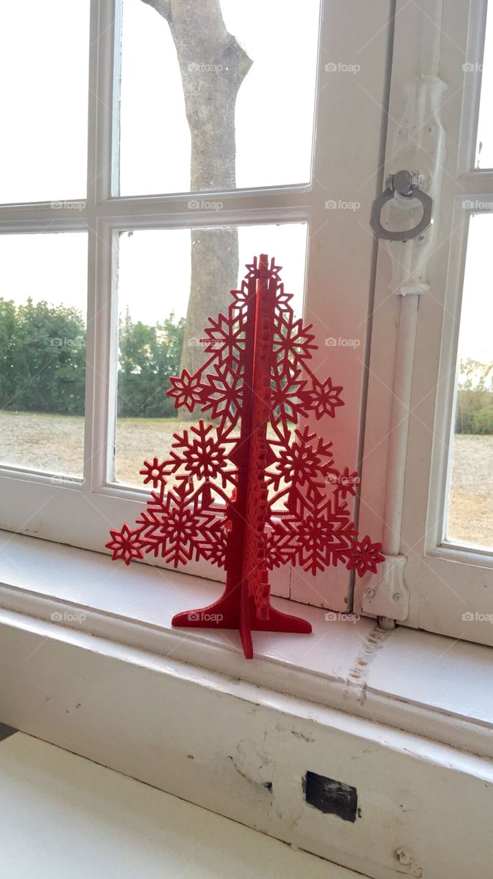 Window christmas tree 