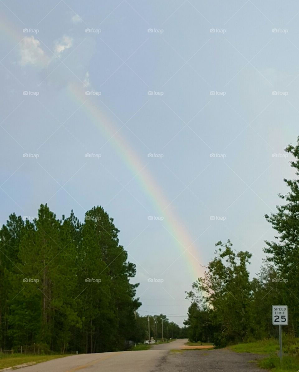 Rainbow, No Person, Landscape, Rain, Weather