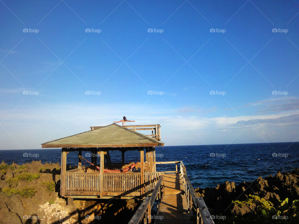 mirador hacia el mar