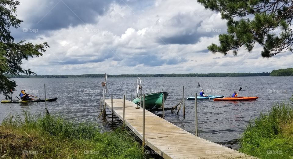 Kayaking on the Lake