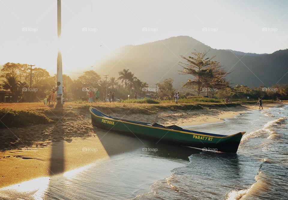 Fisherman's Boat . The unique fisherman's boat at the beach in Paraty. 