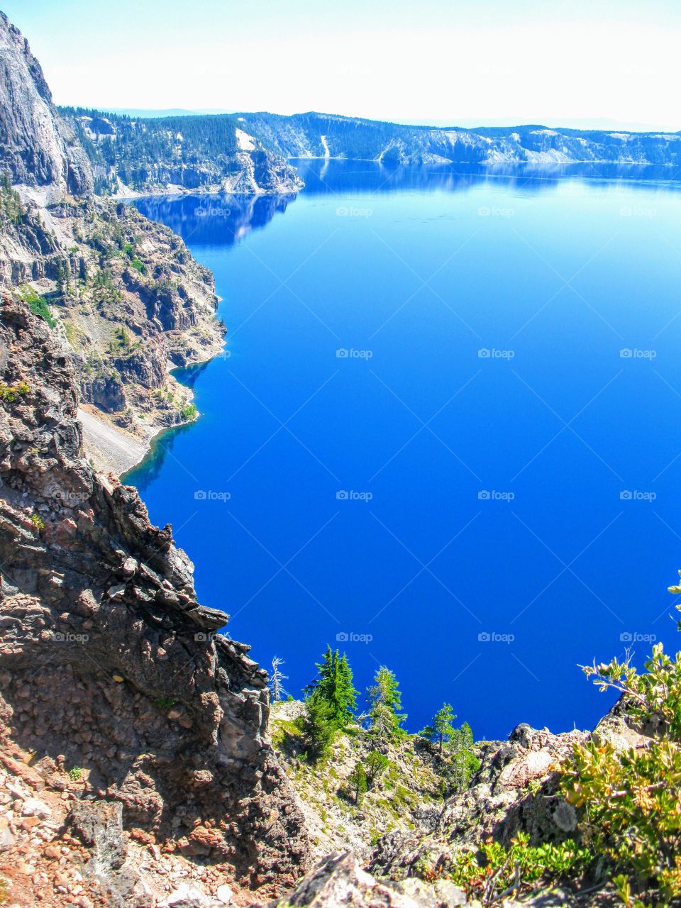 Amazing Bright Blue Waters of Crater Lake, OR "Blue Lagoon"