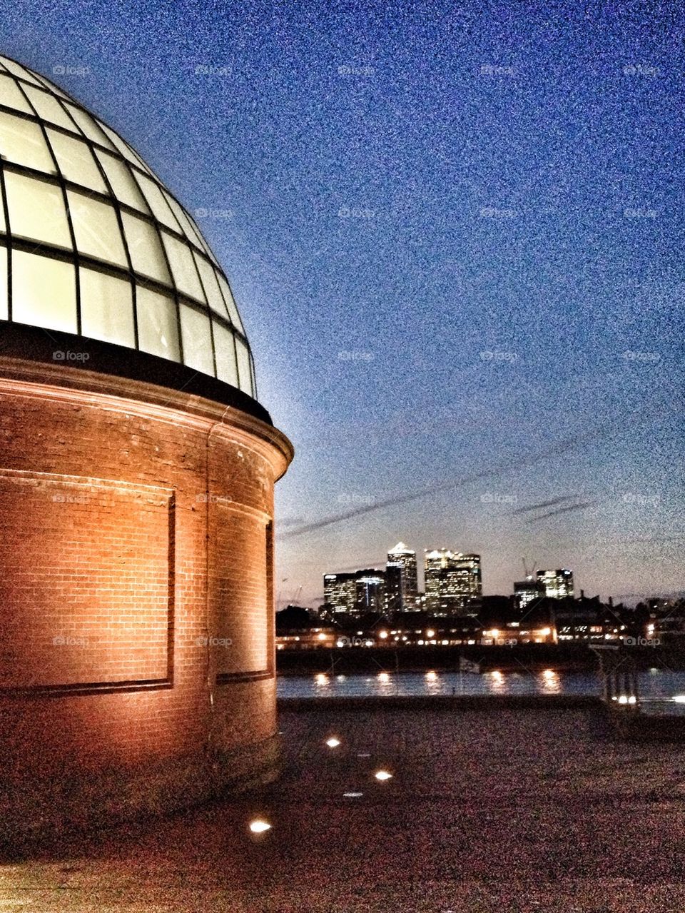 View of Canary Wharf from Greenwich