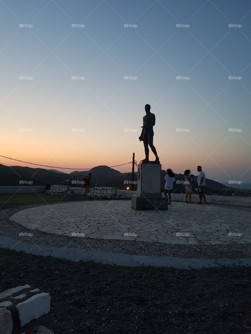 Statue Skyros island