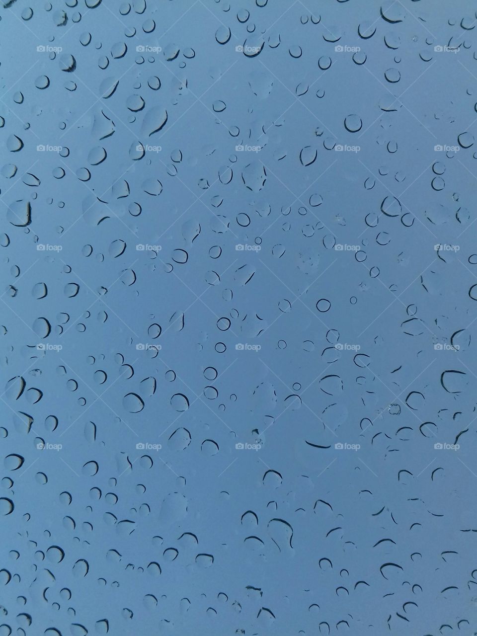Water drops on glass