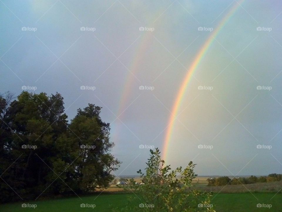 Double Rainbow in Illinois