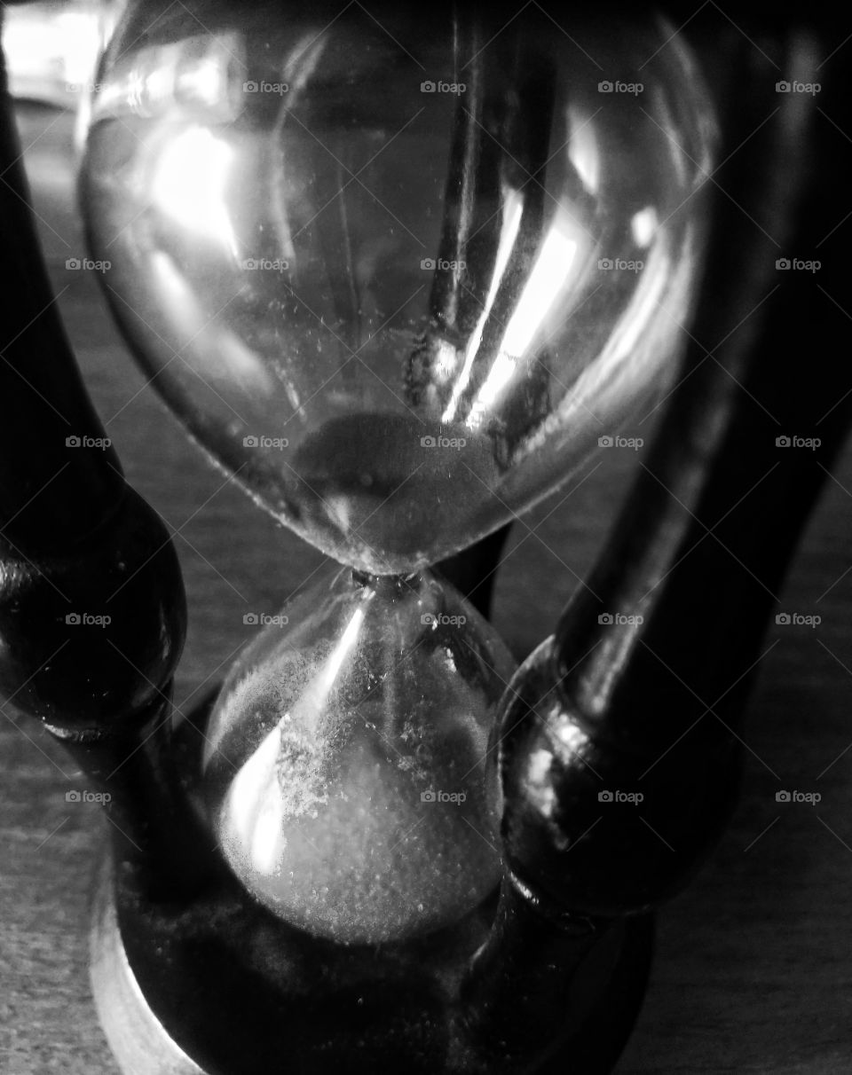 time. hourglass.