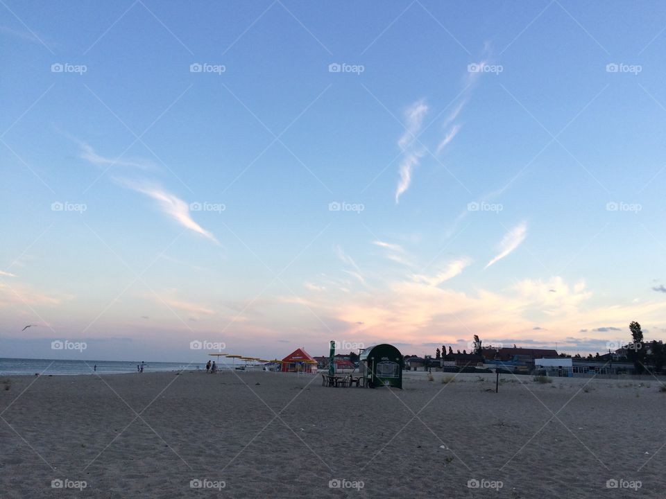 Sunset on a beach