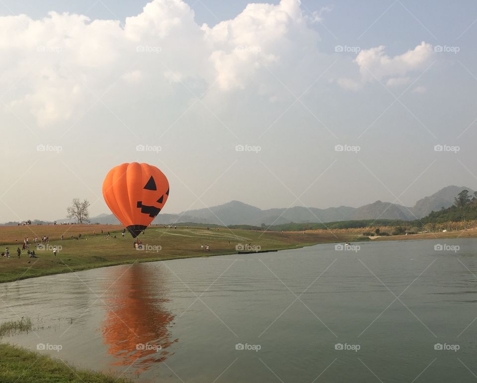 Chiang Rai/Thailand:February 16 2019-Singha park Ballon Fiesta