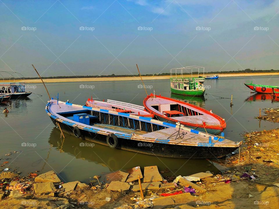 Boats River Ganga, Varanasi 