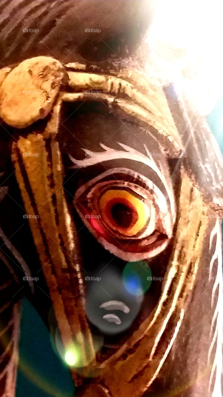 shapes ellipse and circles hand painted horse