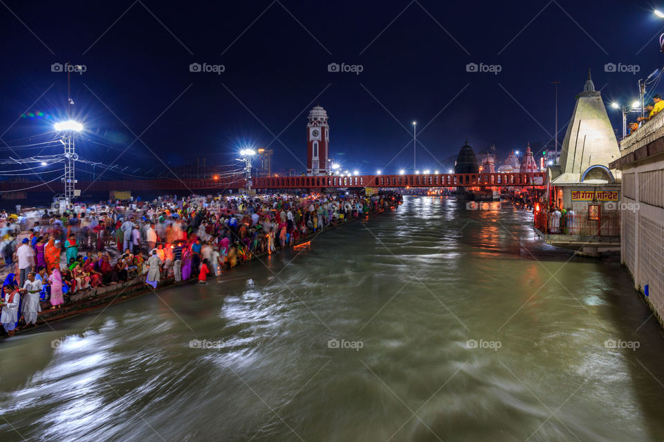 Ganga river at haridwar