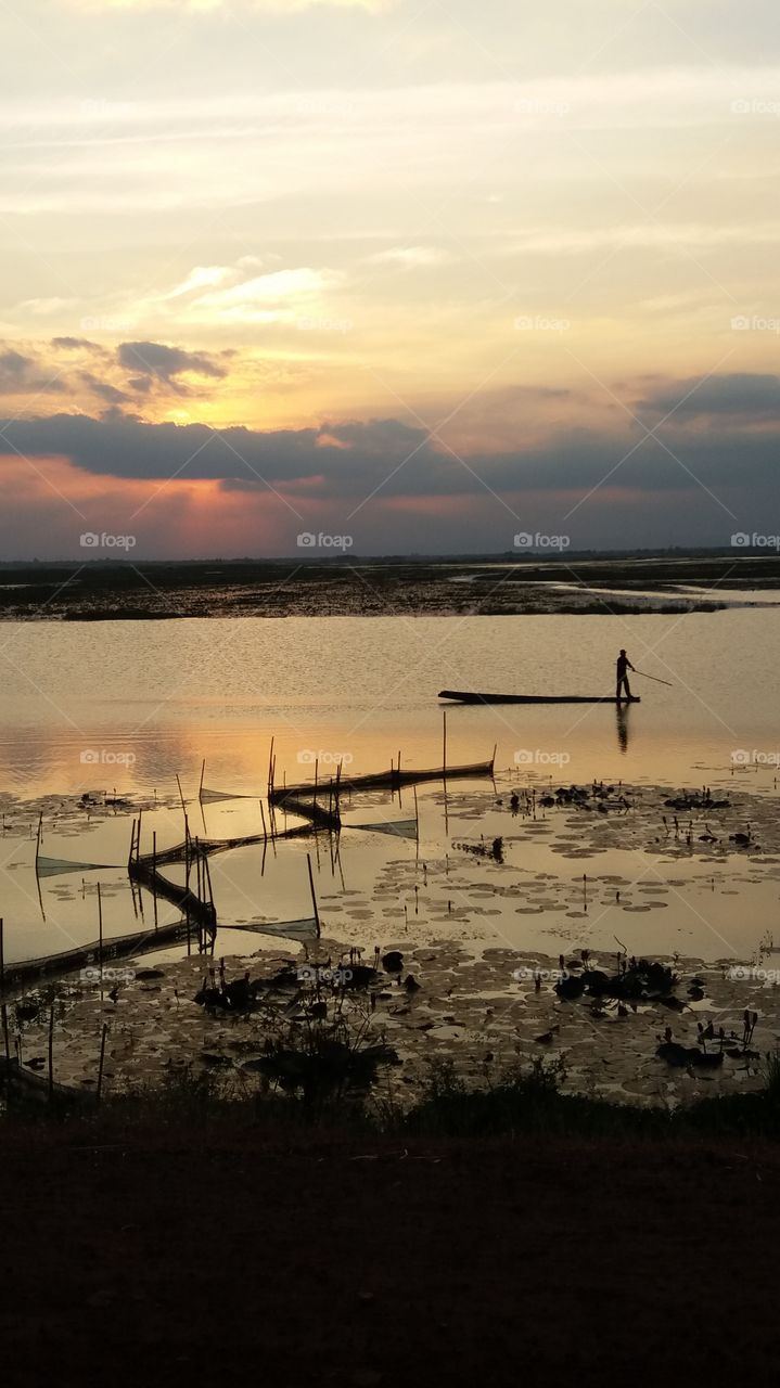 rFisherman on the boat