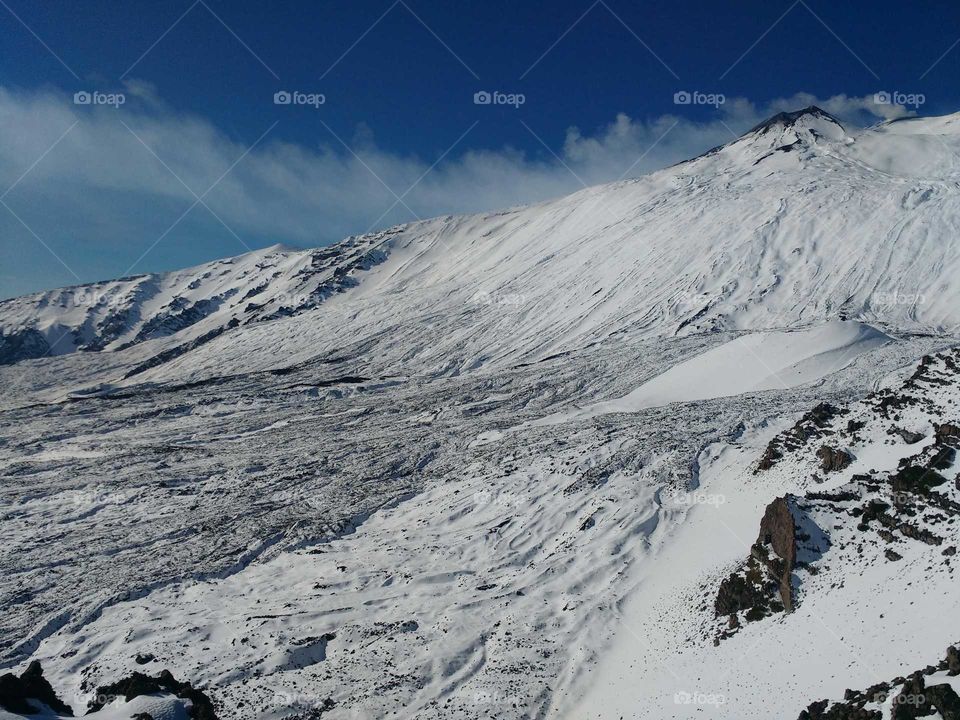 Snow on Etna! Valle del Bove