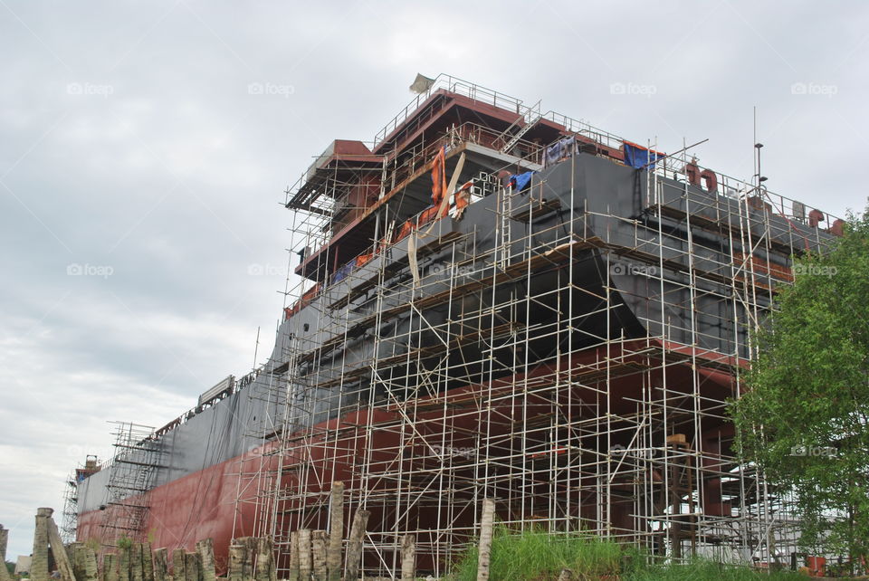 ship under construction
