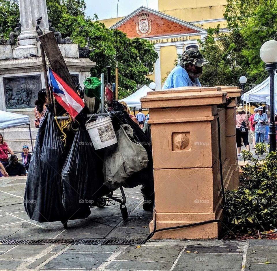 Puerto Rico Homeless man
