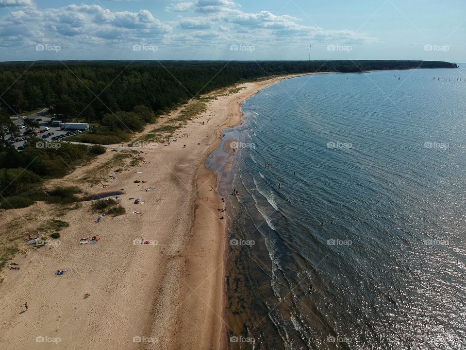 Sea from above