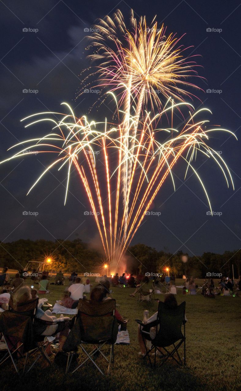 Firewo at local festival
