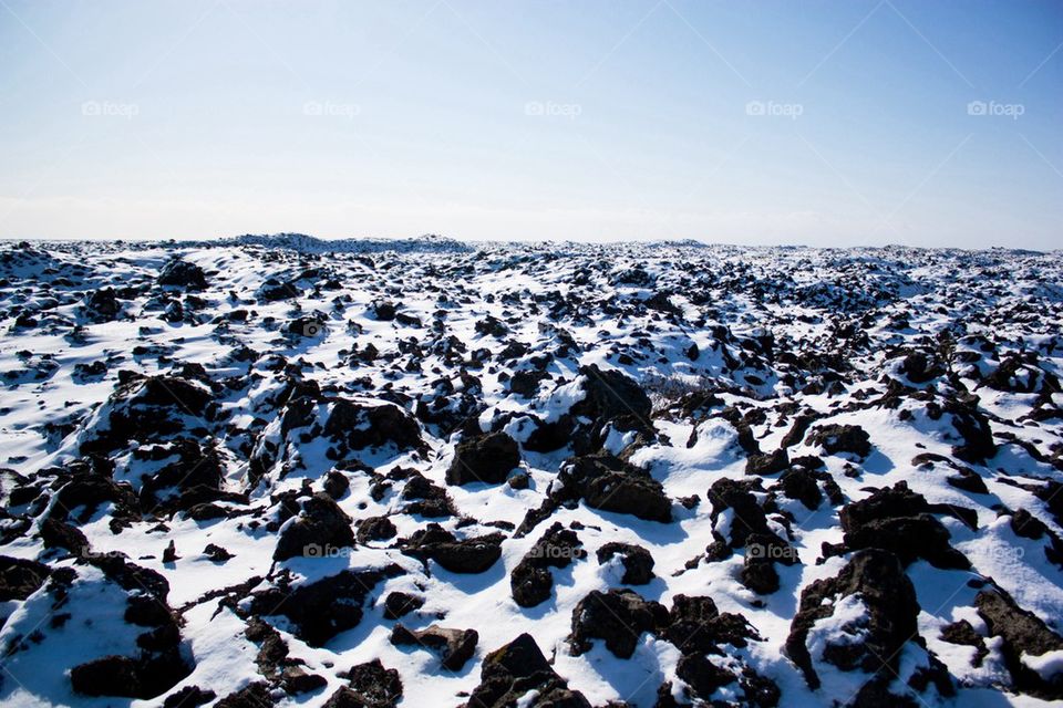 Black rock in Iceland 