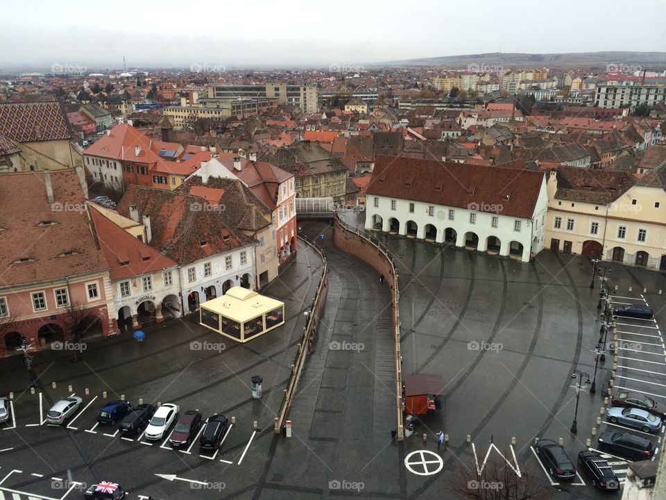 City view of Sibiu, Hermannstadt, Transylvania, Romania