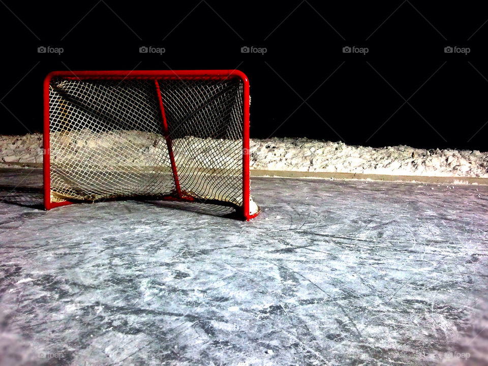 winter sport hockey ice by javidog