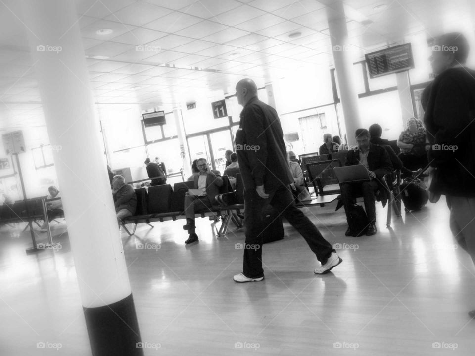 airport , travel, waiting room