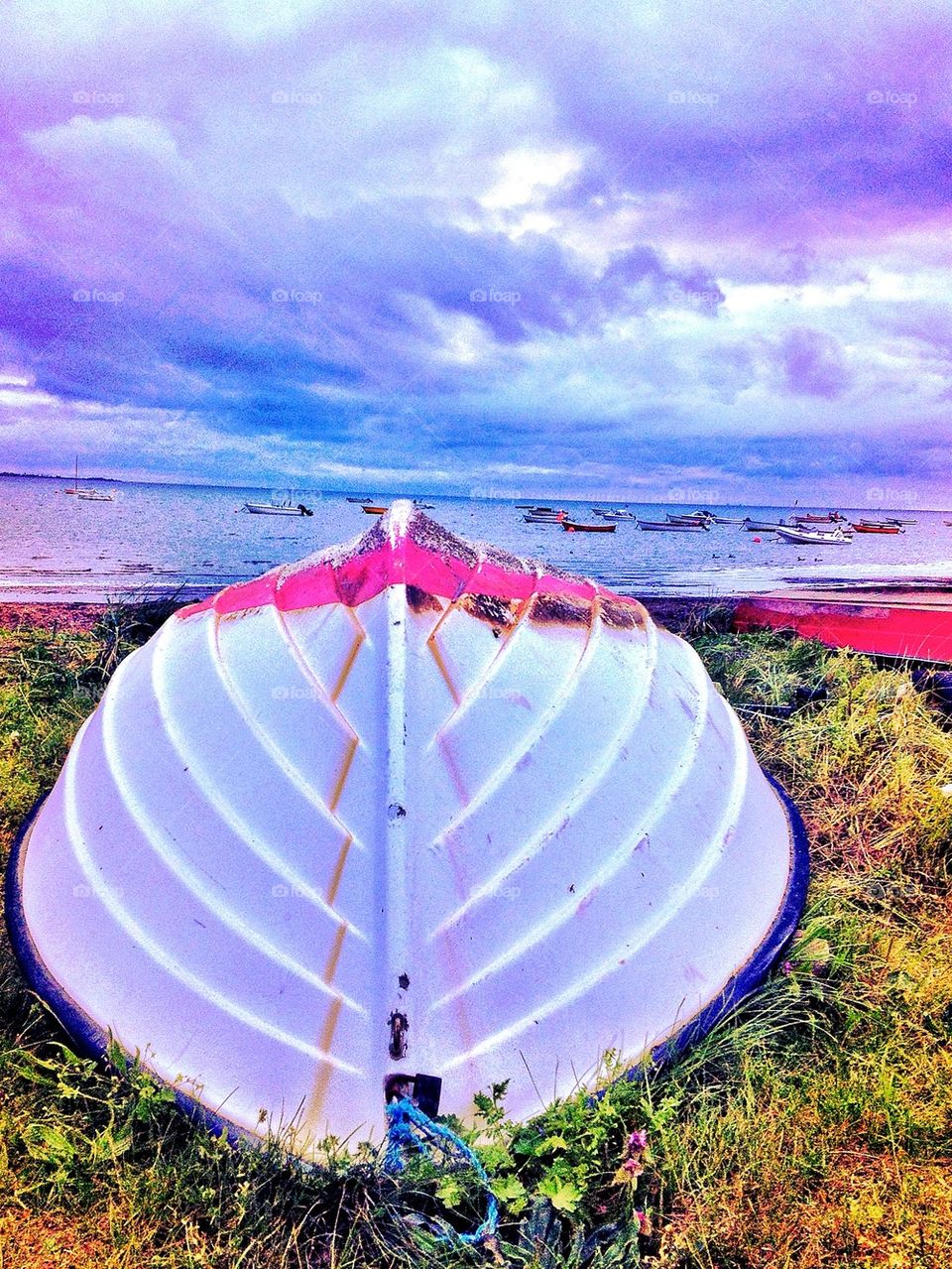 Boat upside down 