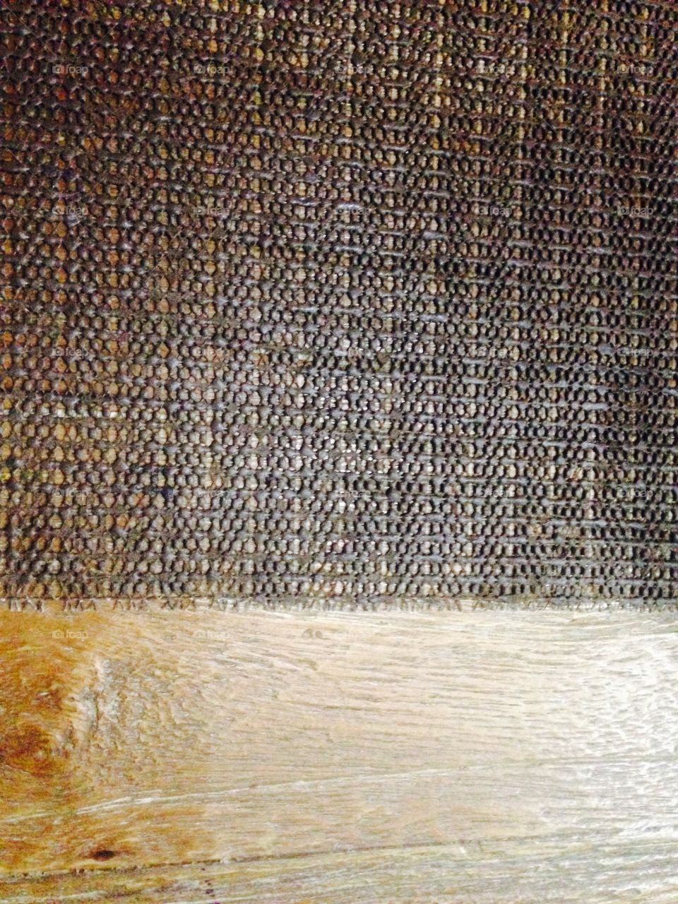 between wood & rubber