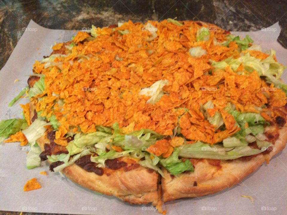 Homemade Taco Pizza