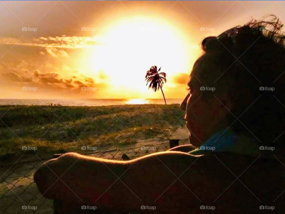 Golden hour in Fortaleza, Brazil 