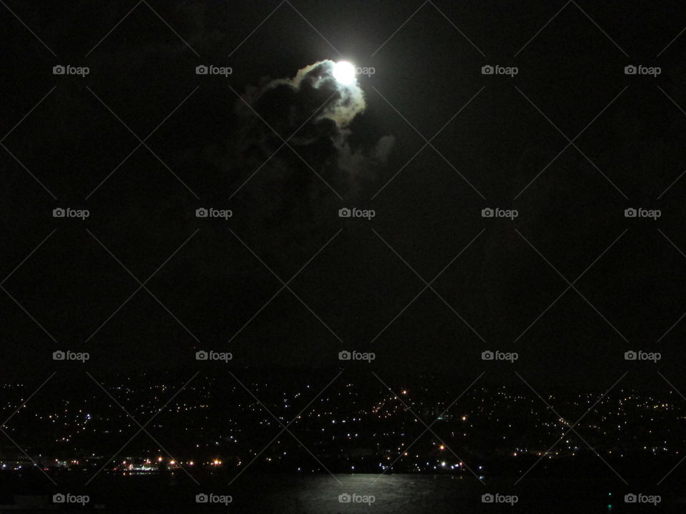 Moon, No Person, Landscape, Action, Water