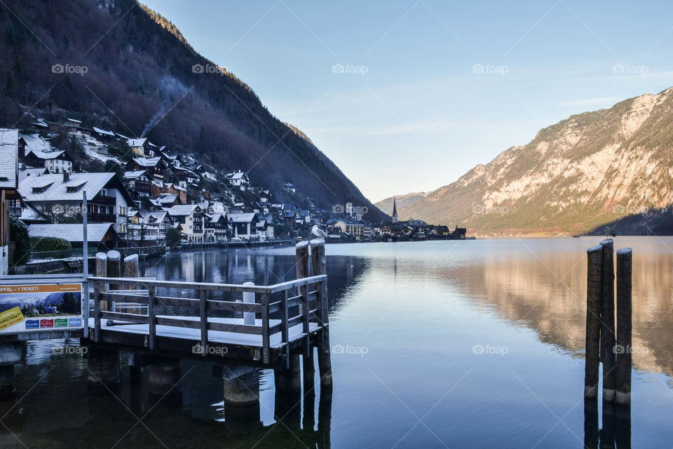 This photo is in a wonderful place,in Hallstatt,the view is breathtaking!