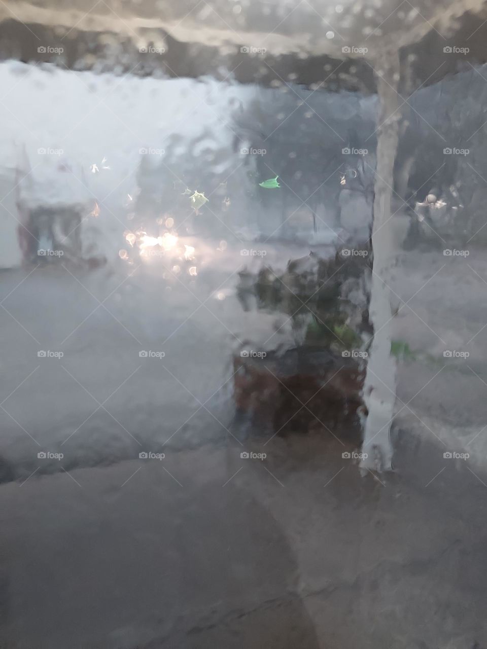 when it rains it pours and hails too! what an April morning it is. let it reign..