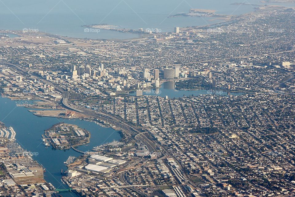 Cityscape, air view 