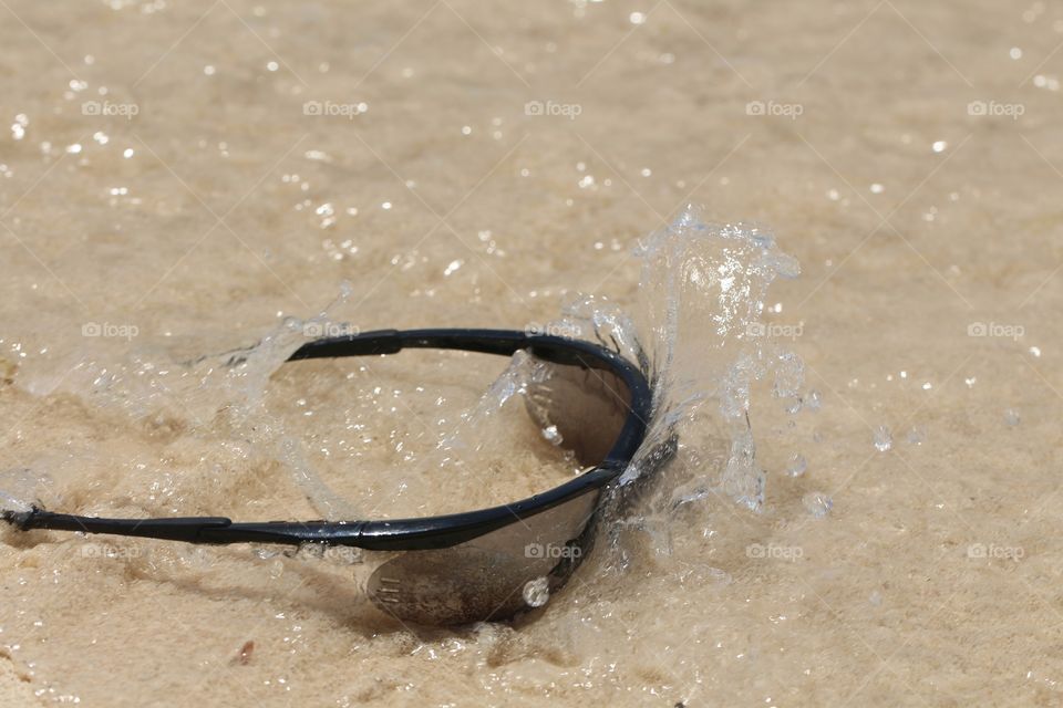 sunglasses under water