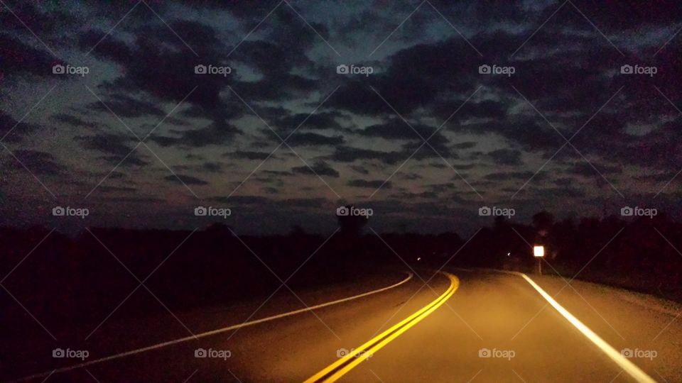 Traveling along the road