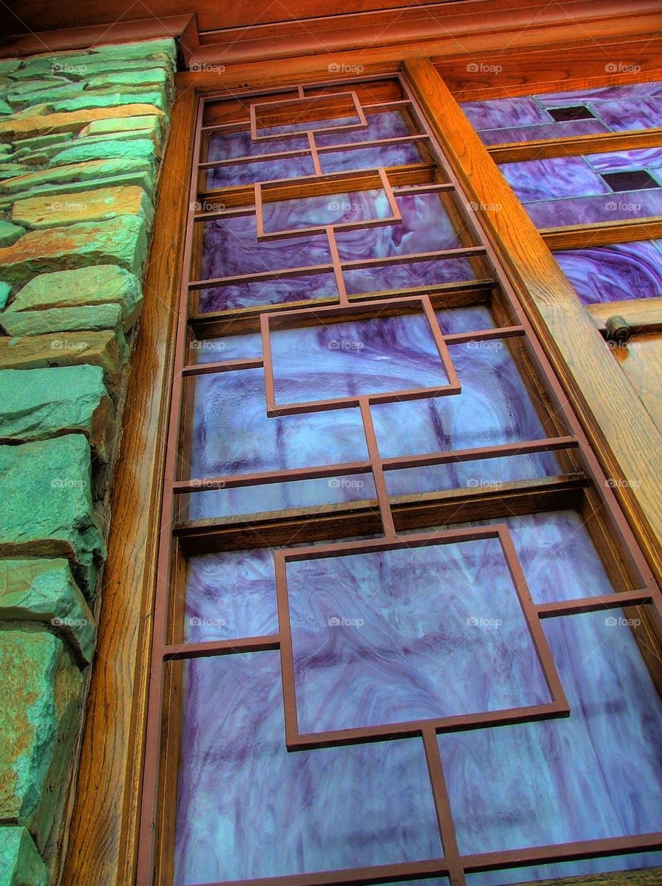 purple window vertical view 