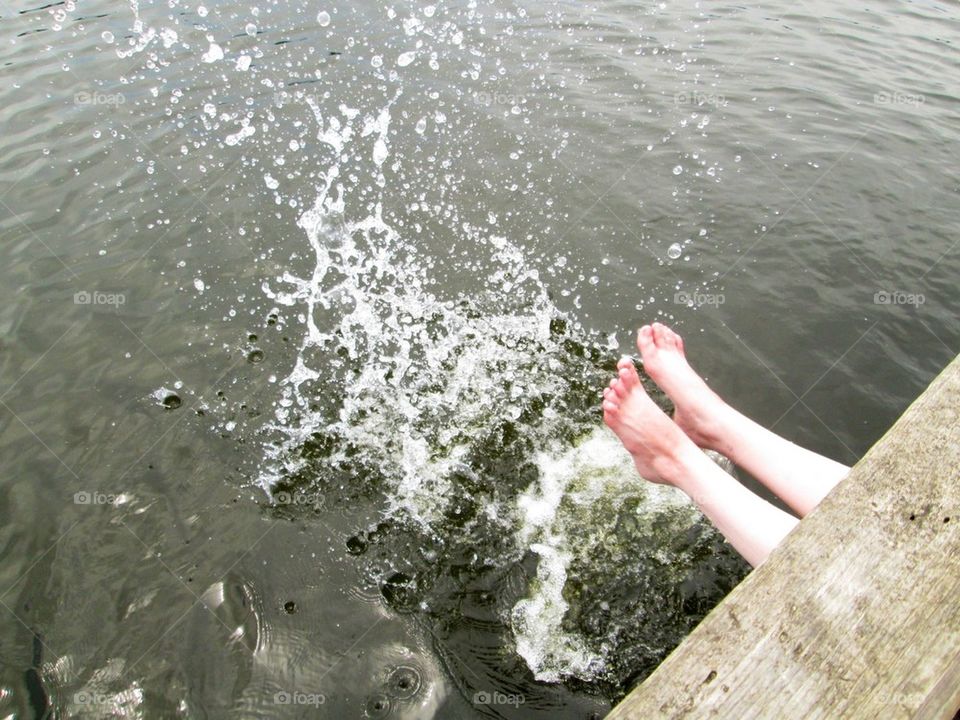 Taking a dip in the water