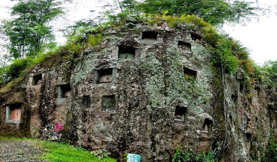 Stone graves in Toraja