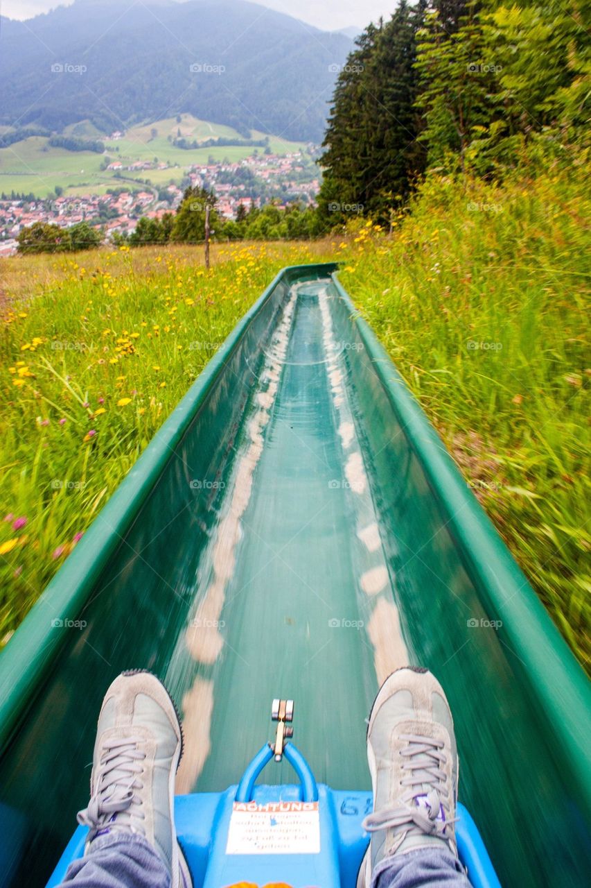 Summer sledding in Germany 