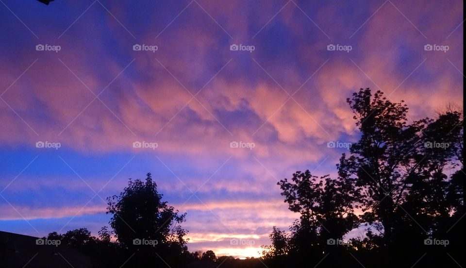 Sunset after a thunderstorm 