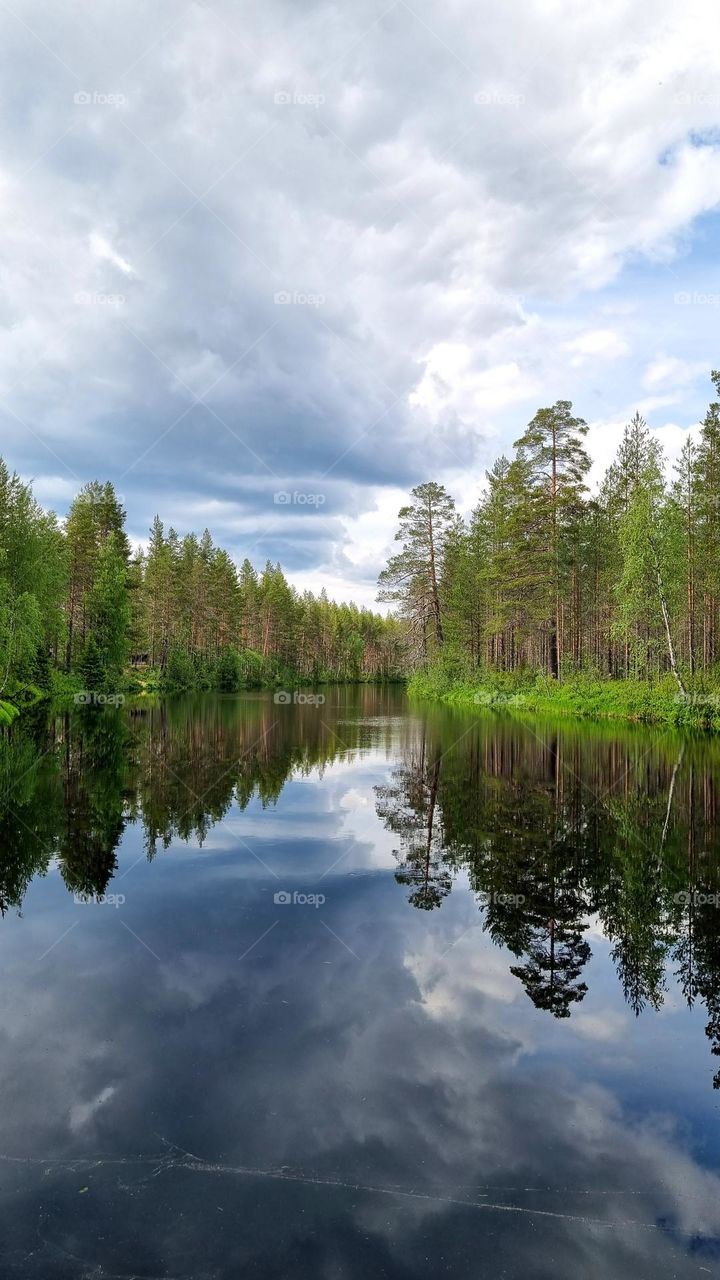 Landscape from Eastern Finland. Ilomantsi from North Karelia.