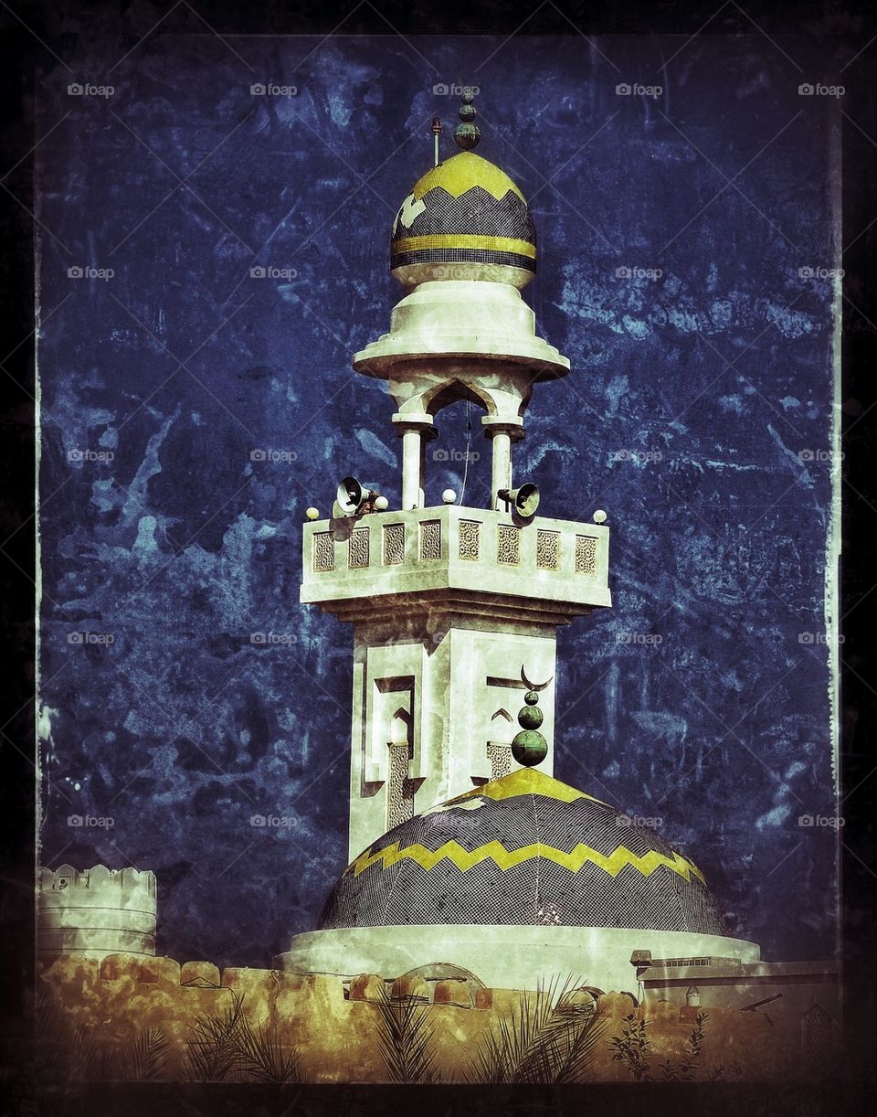 Dark mosque Oman 