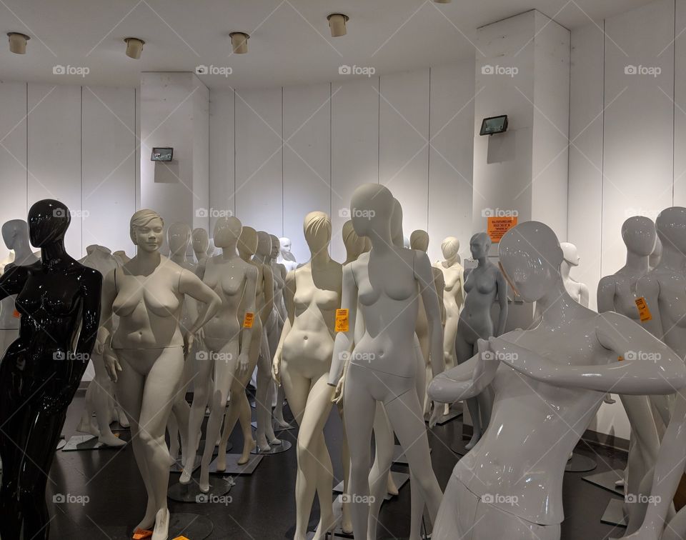 rch of the undressed mannequins.