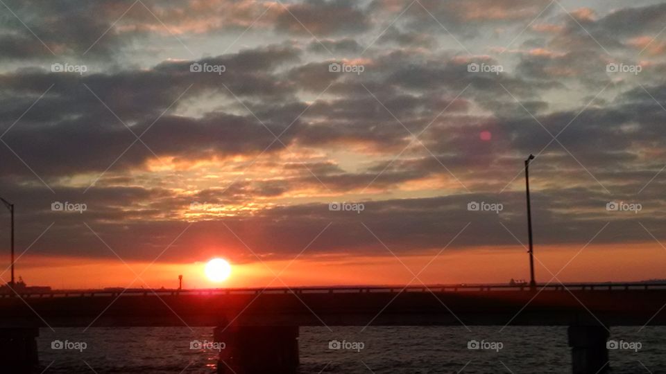 Sunset by the Bridge